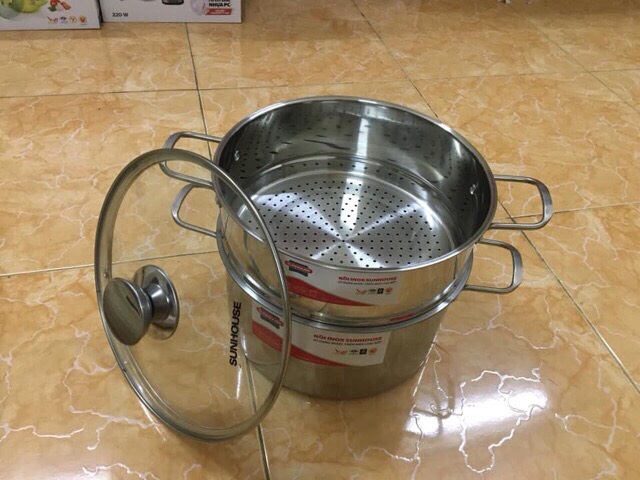 Bộ nồi xửng inox Sunhouse SSP24A