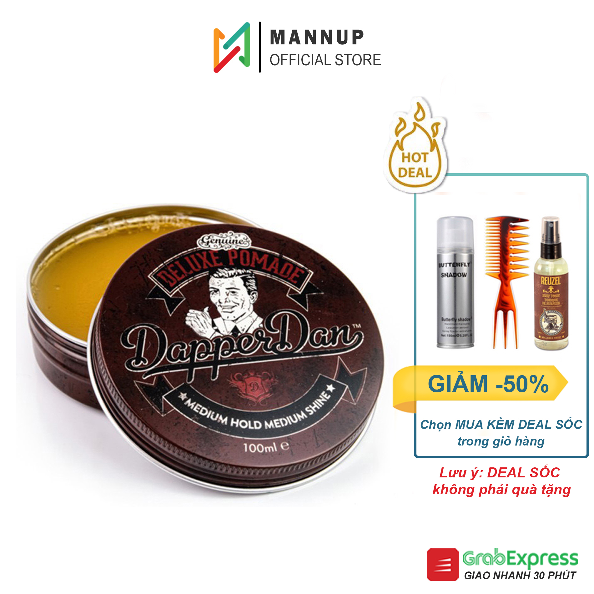 Sáp vuốt tóc dapper dan deluxe pomade 100ml - chính hãng 100%