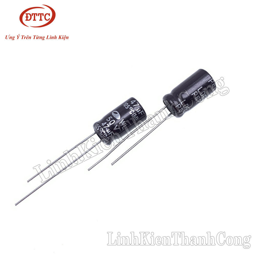 Bộ 2 Chiếc Tụ Hóa SAMWHA 47uF 50V (6x12mm)