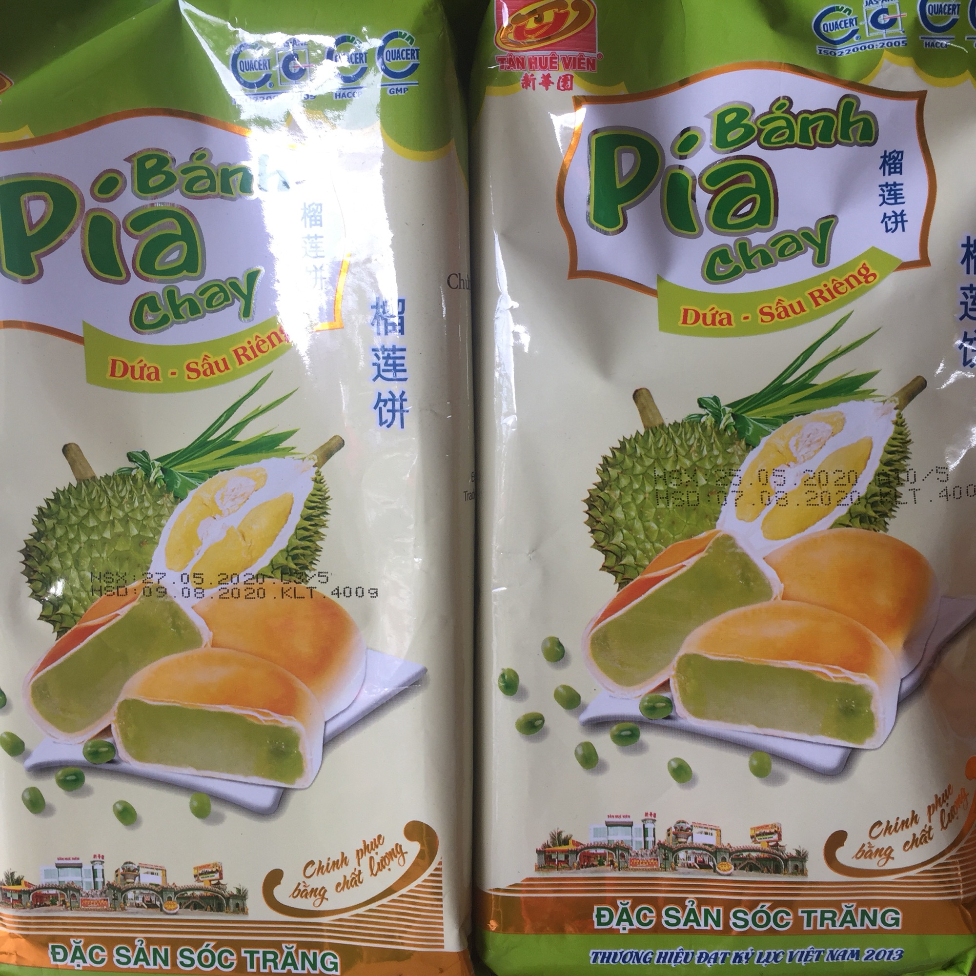Bánh Pía Chay nhân Dứa-Sầu riêng
