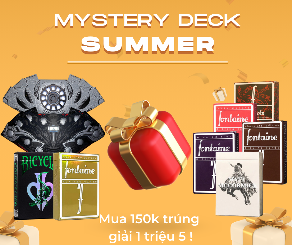 Bộ bài tây, bài ảo thuật Mystery Summer Playing Cards - Bài Mỹ - Bài Chính Hãng