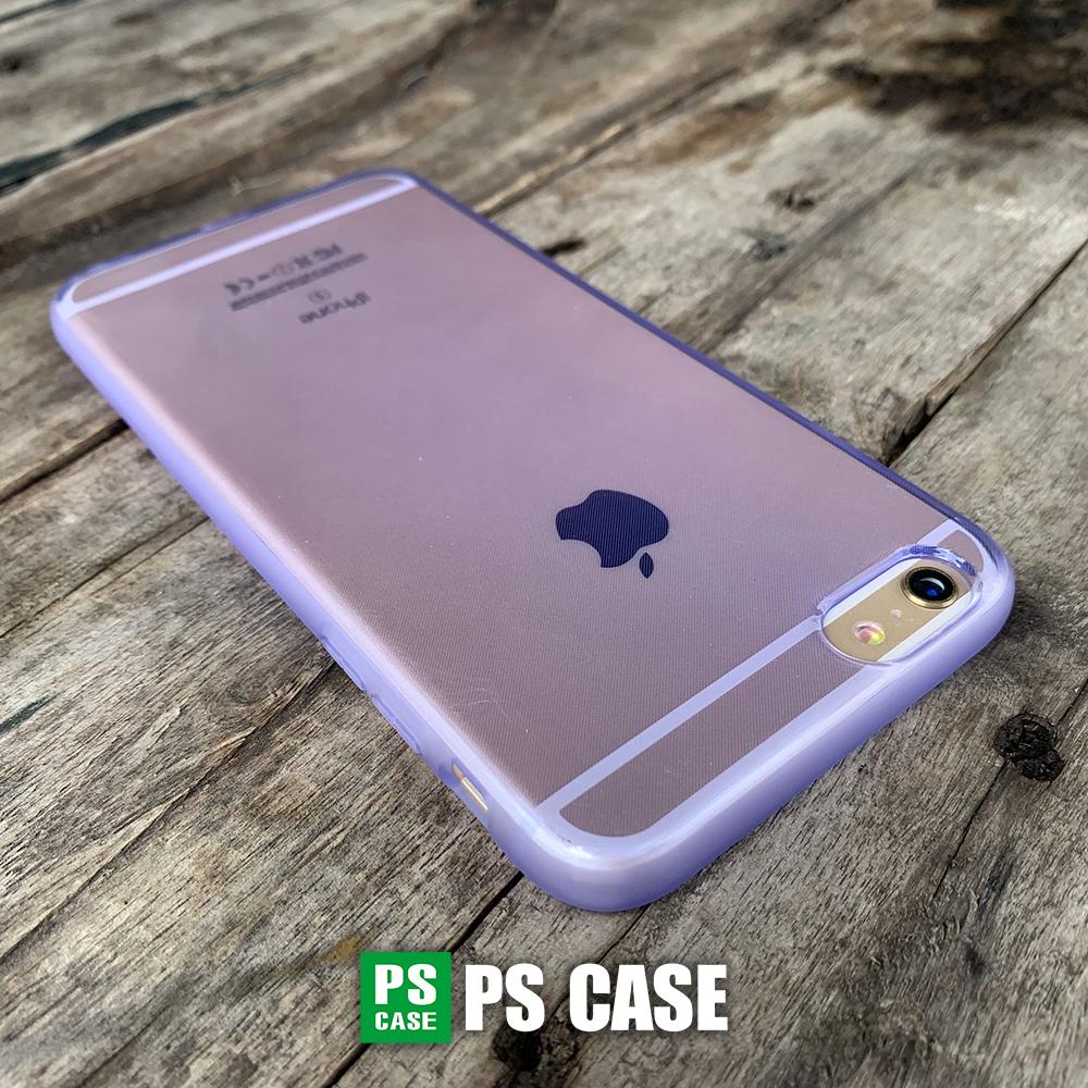 Ốp lưng dẻo tím mờ chống sốc cao cấp dành cho iPhone 6 / iPhone 6s - PS Case phân phối