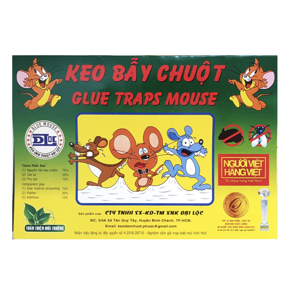 Combo 10 miếng keo dính chuột hàng việt nam