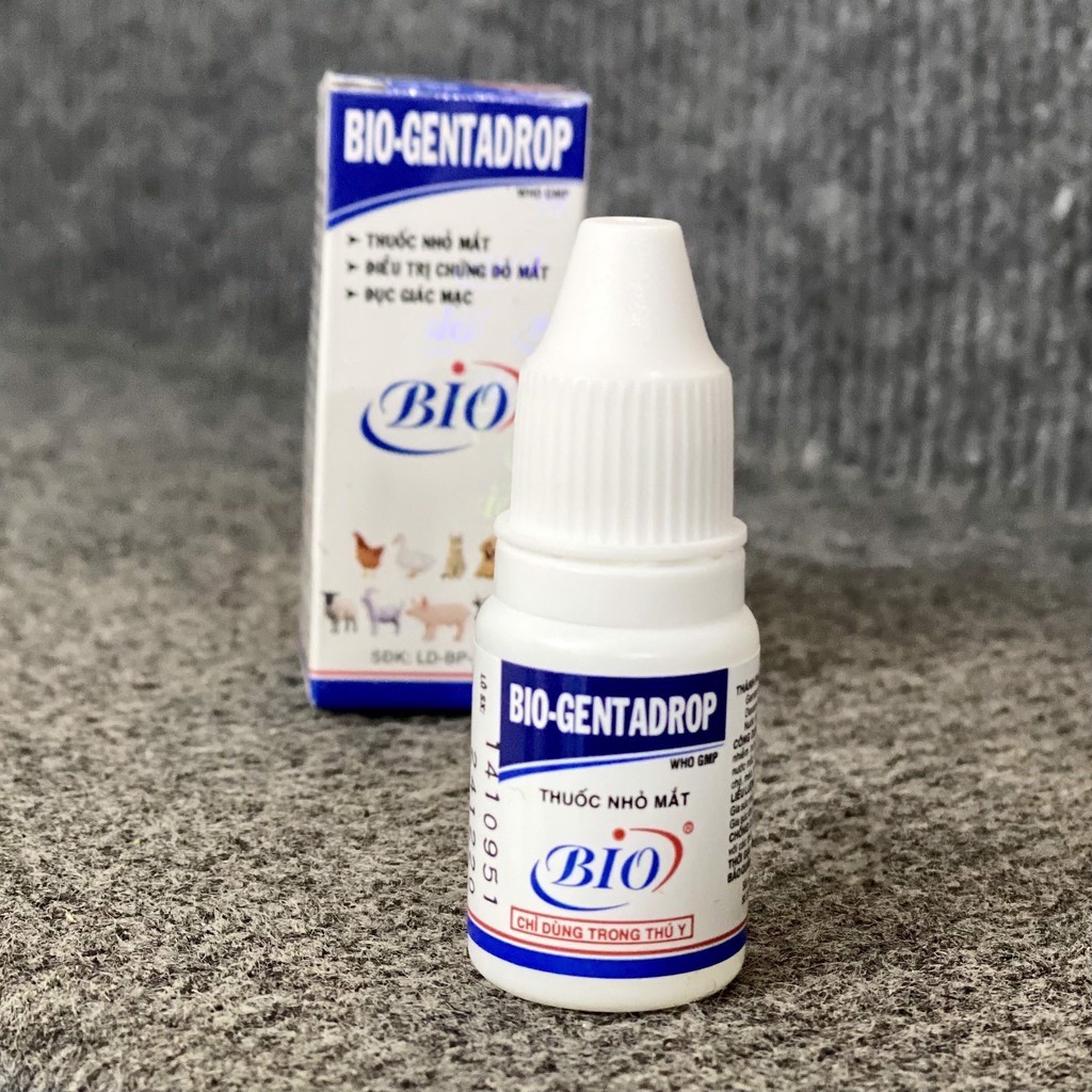 Thuốc nhỏ mắt chó mèo BIO GENTADROP 10ml