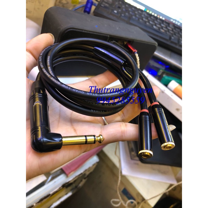 Dây chia 6.5 ra 2 đầu 3.5 hàng chuẩn