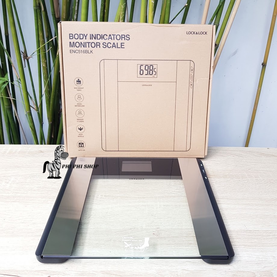 [HCM]Cân sức khỏe điện tử Lock&Lock ENC516BLK