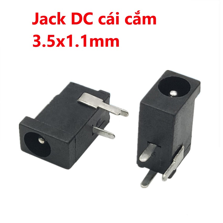 Jack DC cái cắm, hàn mạch 3.5x1.1mm