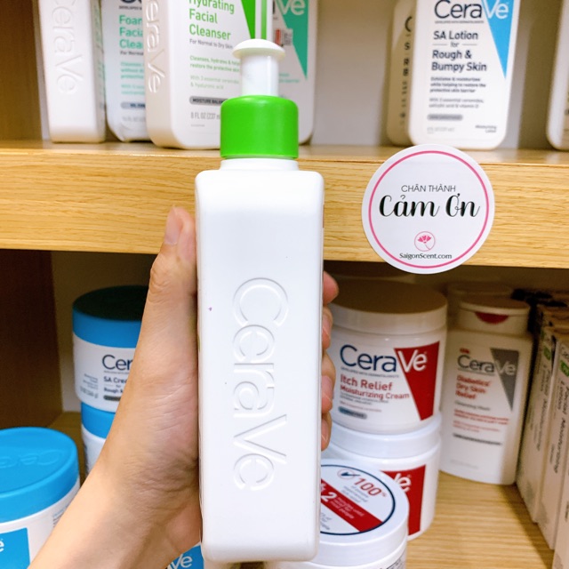 [HCM]Sữa rửa mặt Cerave Hydrating Cleanser Value Size ( 473mL )
