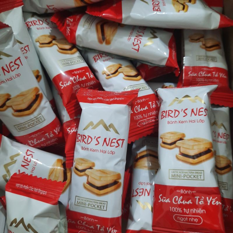 [HCM]BÁNH SỮA CHUA GIÒN MINI-POCKET bịch 400gr
