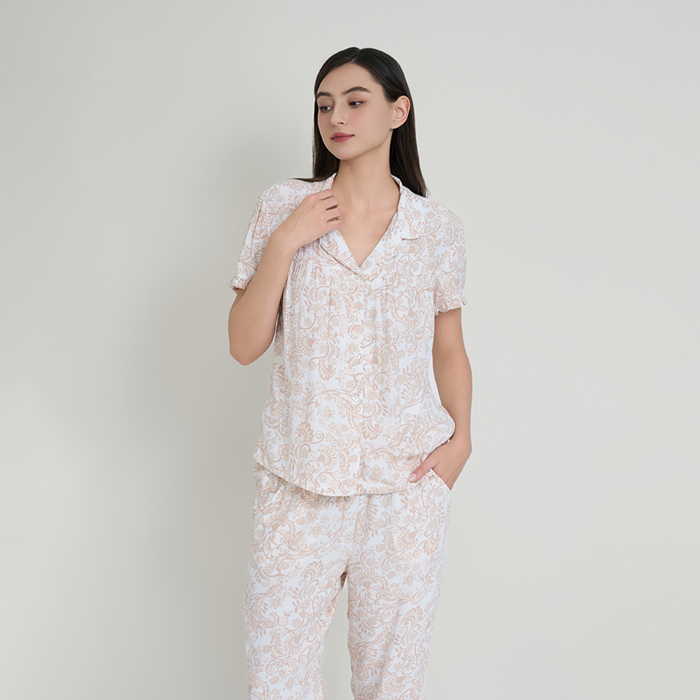 [Mua 3 giảm 20%, mua 2 giảm 15%] Bộ Đồ Satin Lửng Nữ Vincy BLS050W31