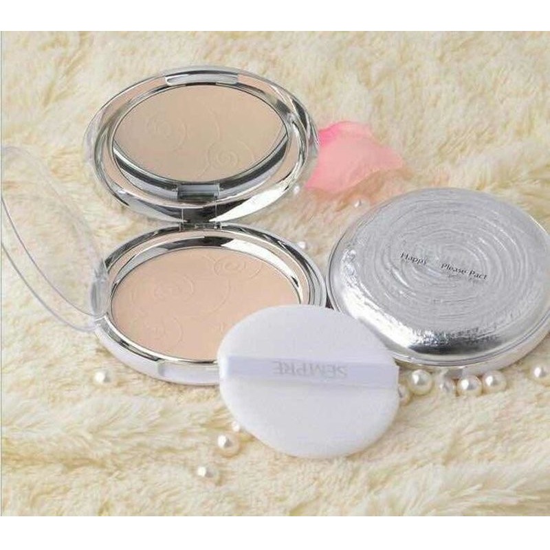 Phấn Phủ Geo trắng siêu mịn Sempre Happy & Please Pact