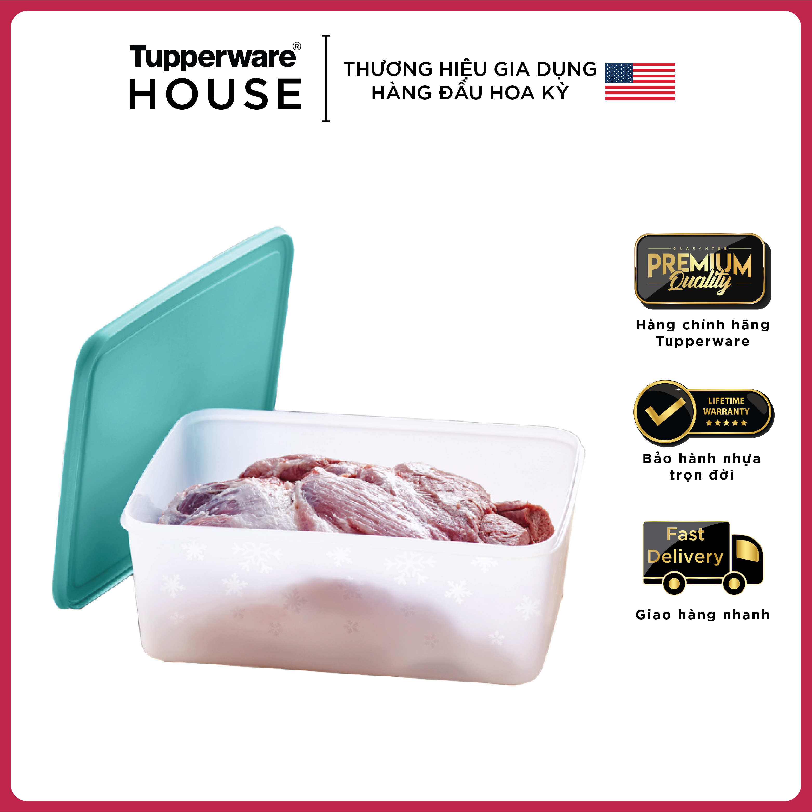 Hộp Trữ Đông Tupperware Freezermate Gen II 5.7L (1 Hộp)