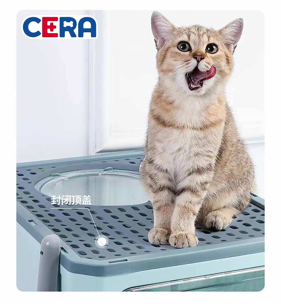 Nhà Cát Cao Cấp Cho Mèo - Khay Cát 007