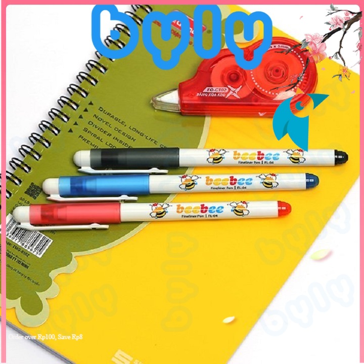 [Nhập RS0822 giảm 30k cho đơn 99k]Bút lông kim Bee Bee con ong Thiên Long FL-04