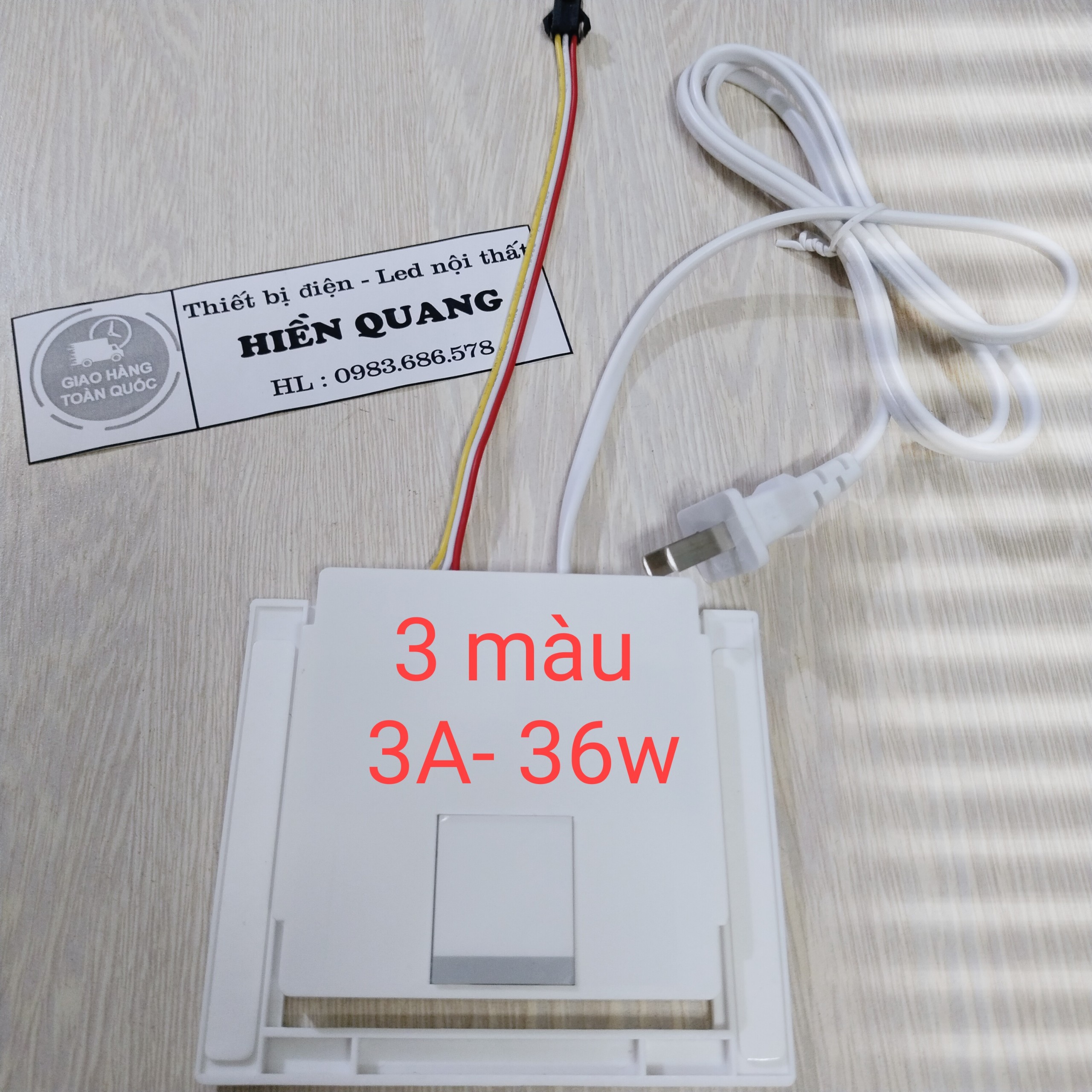 Công tắc cảm biến gương led liền nguồn 1A,2A,3A