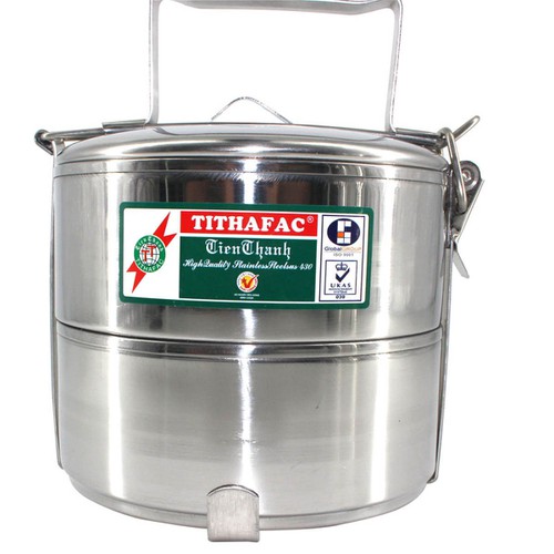 Cà men inox 2 ngăn Tithafac - Chuẩn xịn