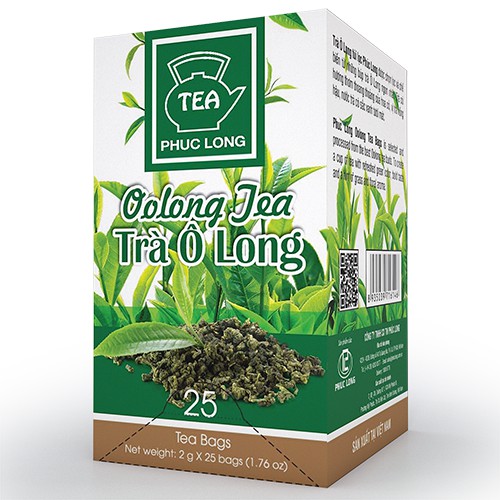 Trà Olong túi lọc Phúc Long 25gói