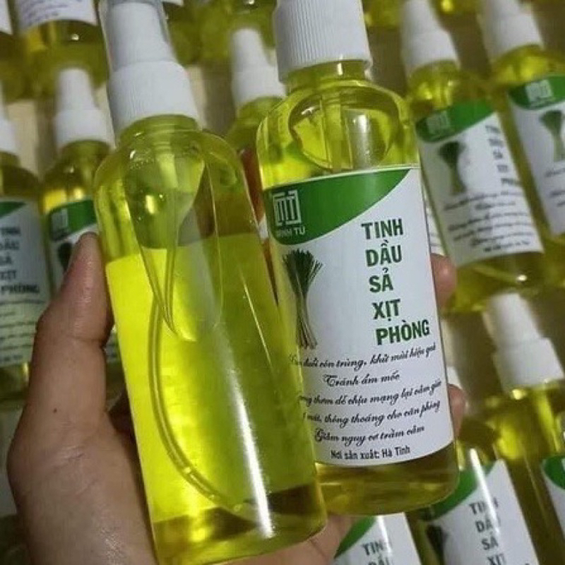 Tinh dầu sả - Tinh dầu sả xịt phòng xua đuổi côn trùng chai 100ml