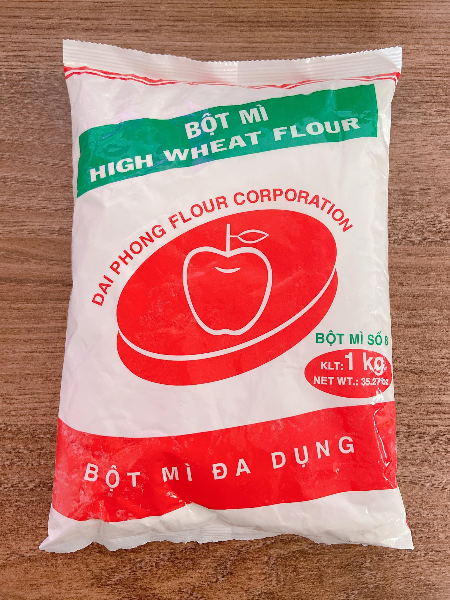 [FREE SHIP 0đ] Bột Mì Táo đỏ gói 1kg [LAVA]