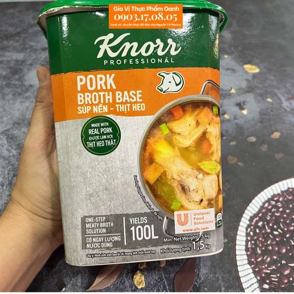 Súp nền thịt heo Knorr (1,5kg)