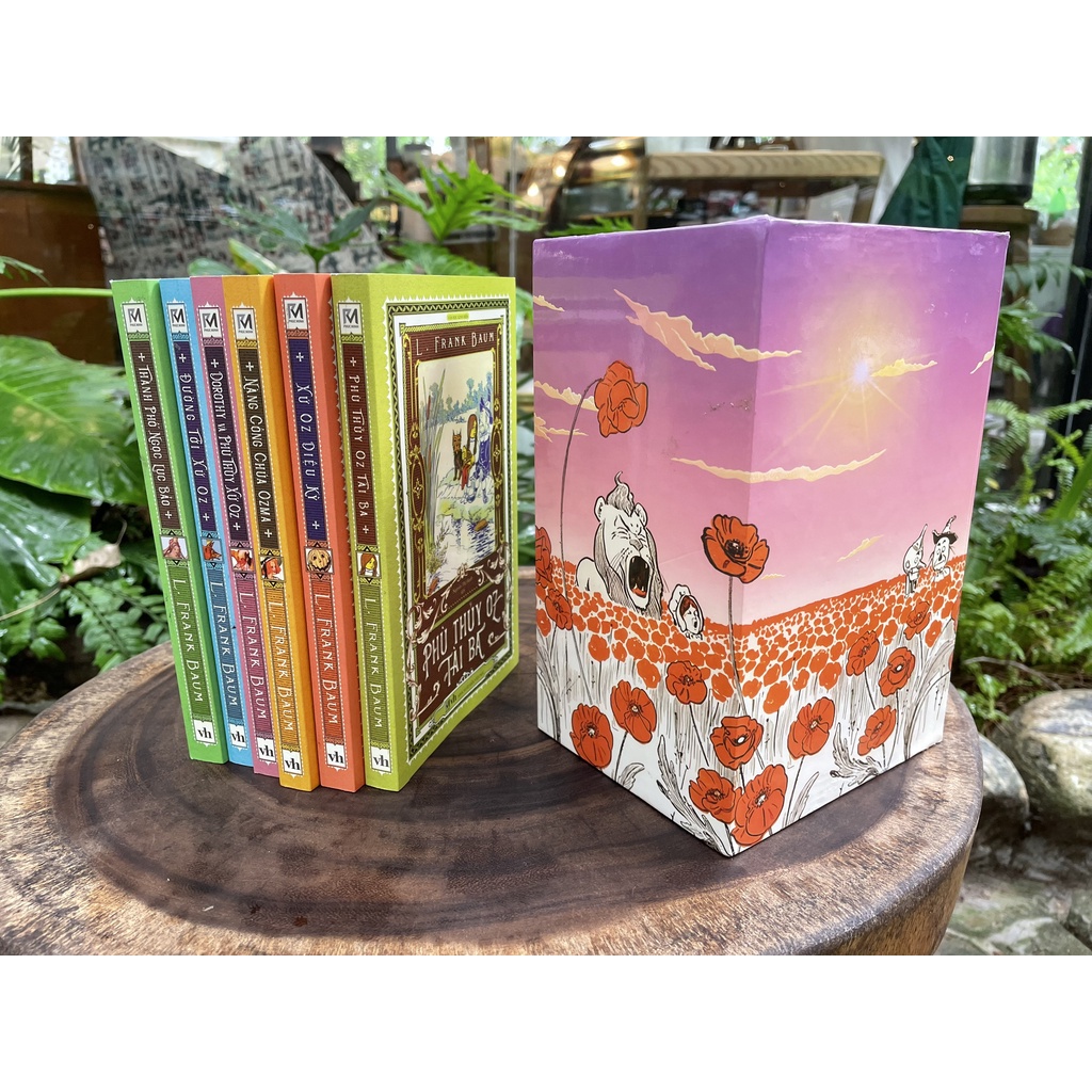 Sách Văn Học Kinh Điển - Boxset trọn bộ Dorothy và xứ Oz diệu kỳ - Phúc Minh Books