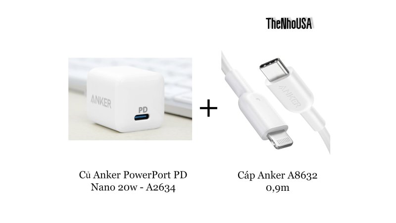 Củ sạc Anker PowerPort PD Nano 20w - A2634 [BH 12T]
