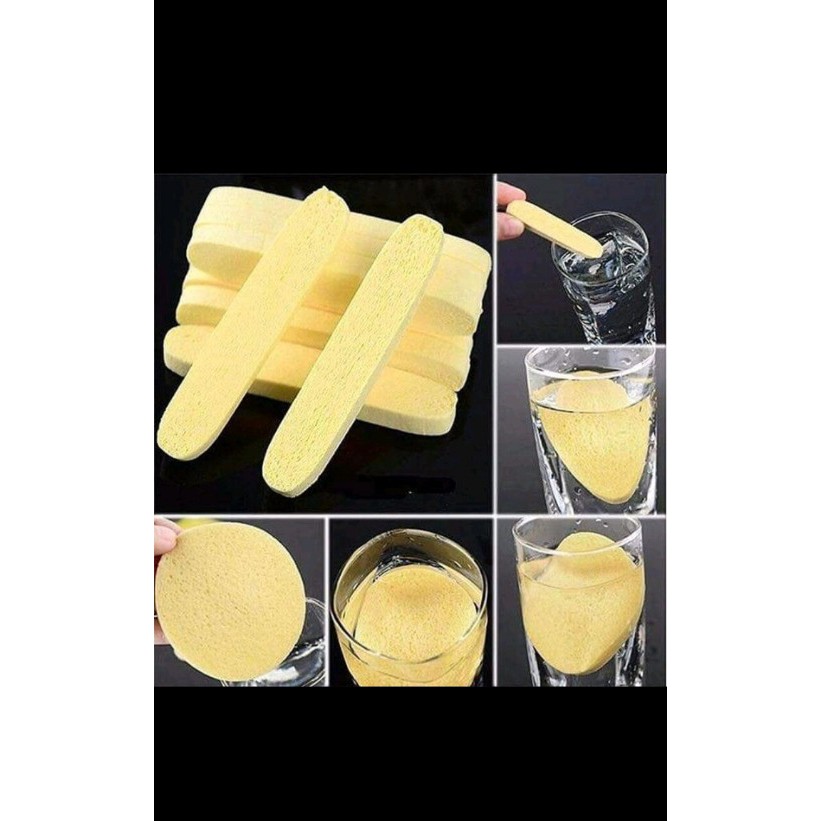 Combo 10 gói mút nở bọt biển rửa mặt Chivey spa hay dùng (12 miếng / gói)