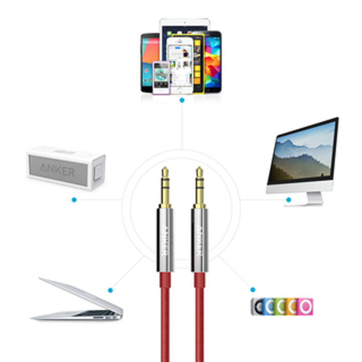 Cáp Âm Thanh Bọc Nylon Anker - 3.5mm - A7113