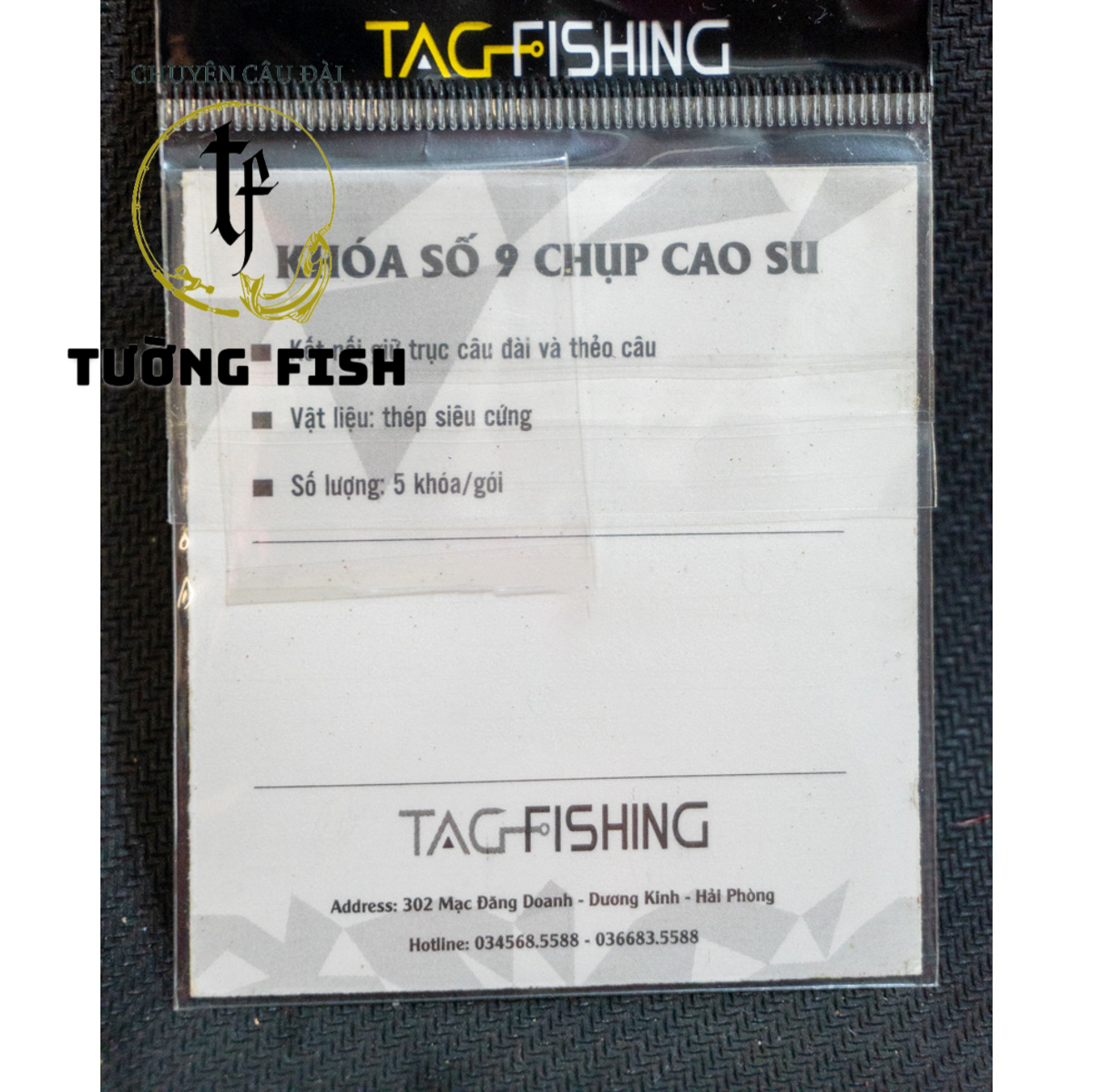 Khóa số 9 chụp cao su câu đài
