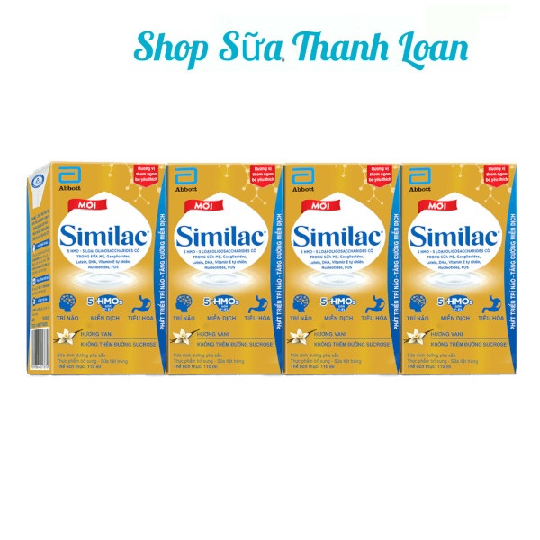 (HSD T2-2025) COMBO Thùng 48 Hộp Sữa Bột Pha Sẵn Similac IQ 110ml.