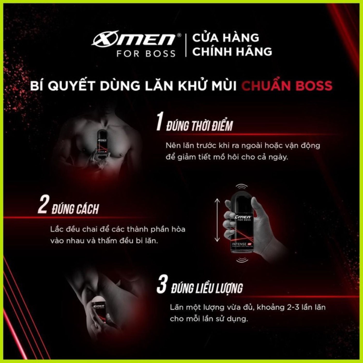 Lăn khử mùi X-men For Boss 40ml