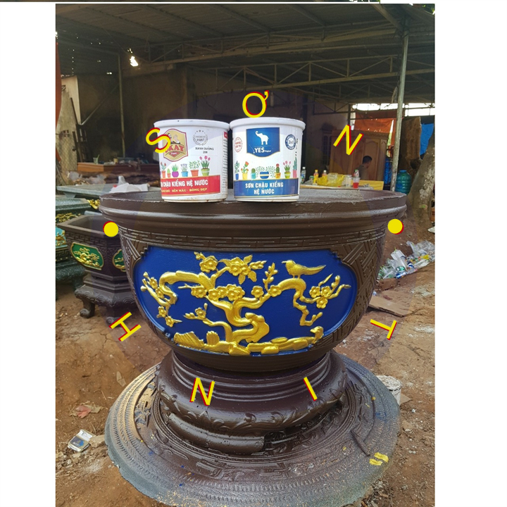 Sơn chậu cảnh, kiểng màu Socola hệ nước Okay Paint 1kg