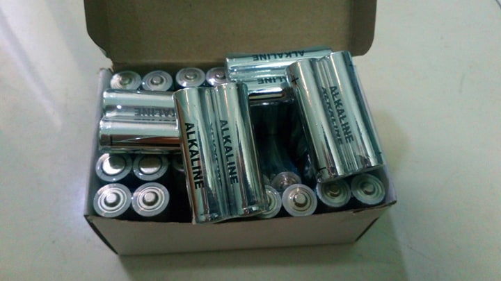 [HCM] Alkaline battery aa super strong folding 3 times battery Maxell casual