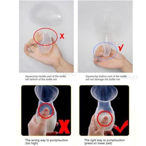 [HÀNG CHUẨN] Cốc Hứng Sữa/ Hút Sữa Rảnh Tay Silicon Breast Pump