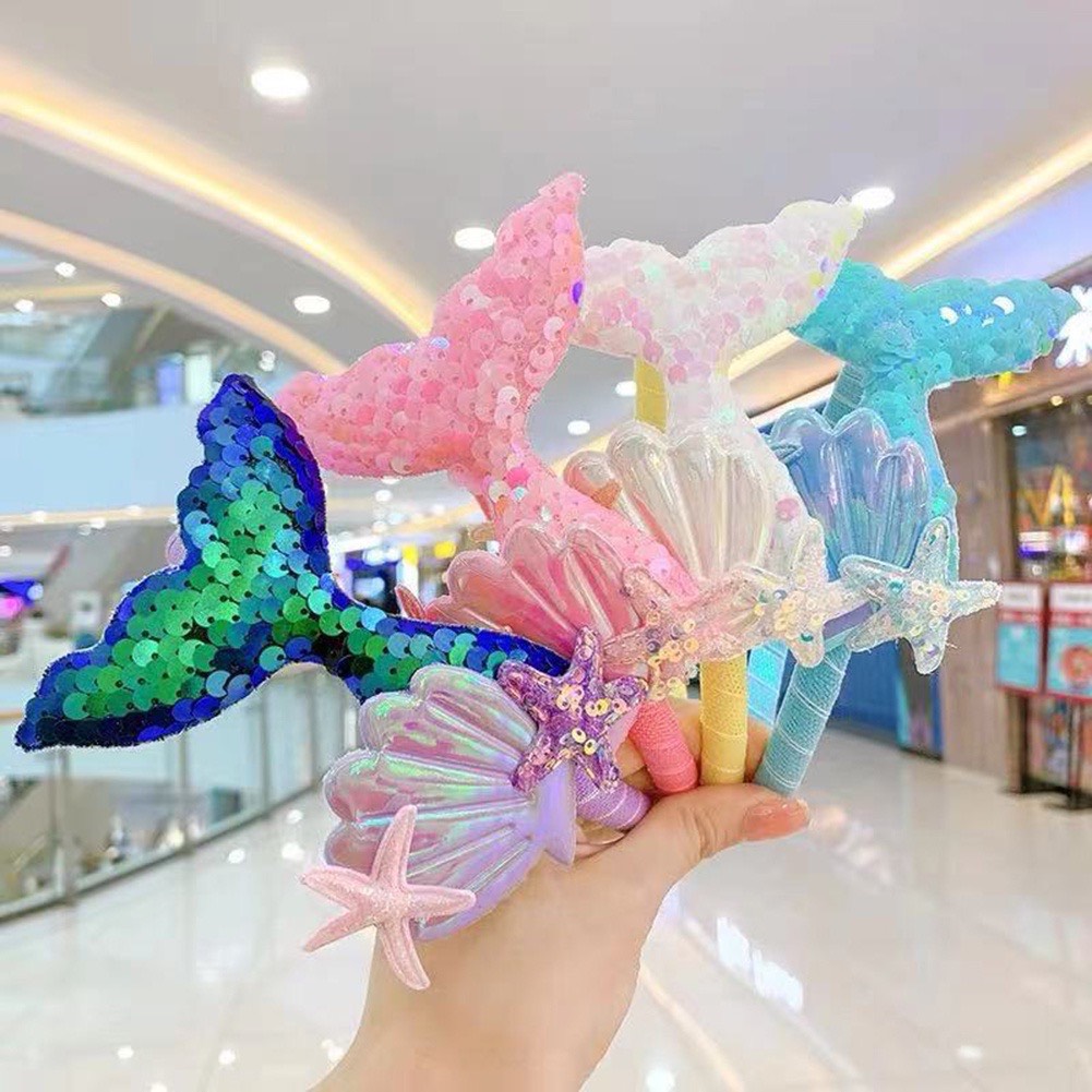 Bờm cài tóc đuôi cá lấp lánh siêu xinh cho bé