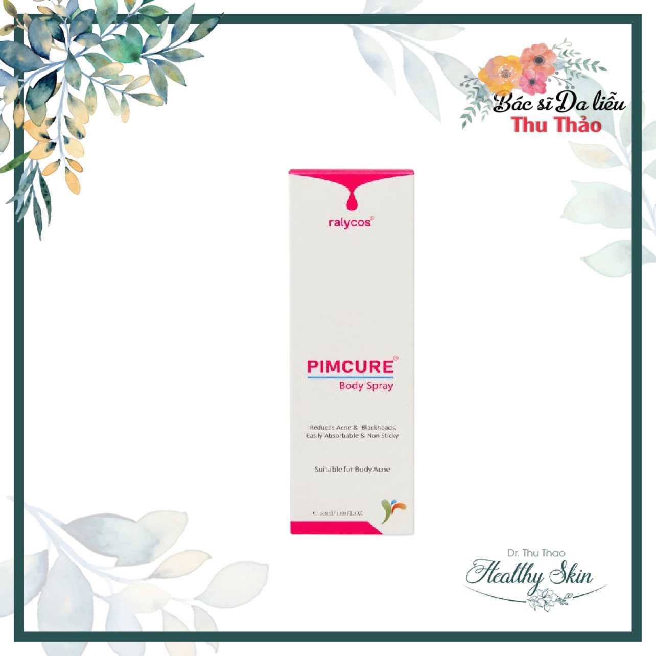 [50ML] XỊT PIMCURE BODY SPRAY GIẢM MỤN