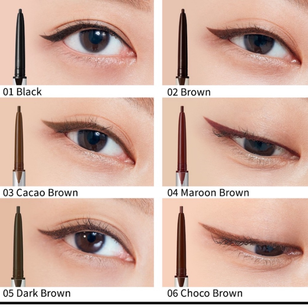 Chì Kẻ Mắt Chống Nước Clio Sharp So Simple Waterproof Pencil Liner 01 02