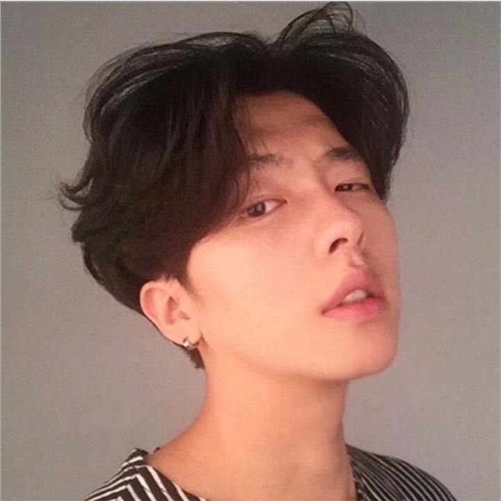 Tóc giả nam nguyên đầu,tóc giả nam cao cấp làm bằng tơ mềm mượt như tóc thật (màu nâu) + tặng kèm lưới