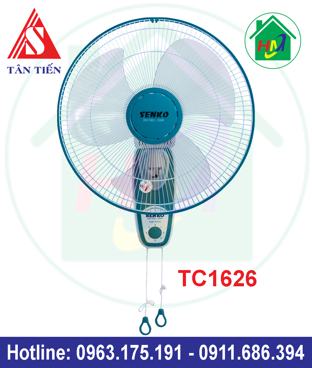 Quạt Treo Tường 2 Dây Senko TC1626
