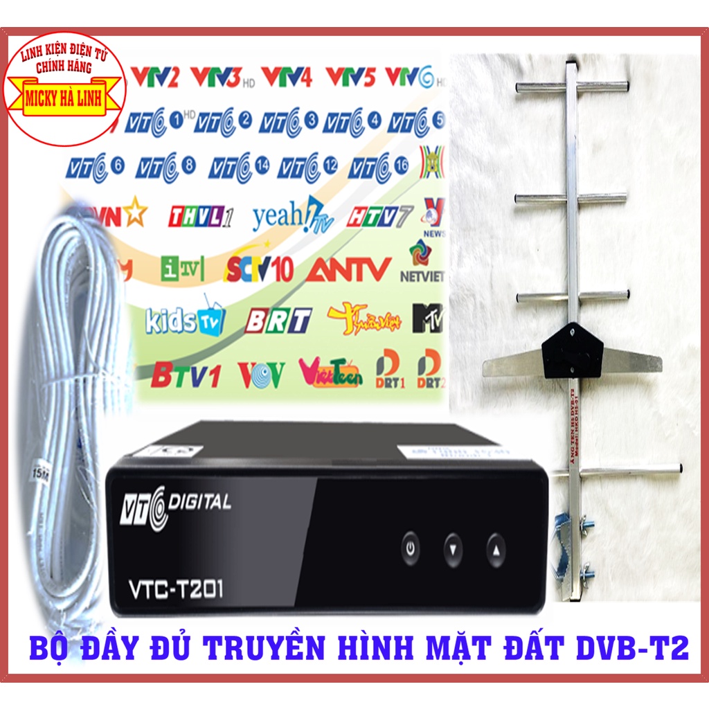 Đầu Thu Truyền Hình KTS DVB-T2 VTC T201, Đầu truyền hình số mặt đất