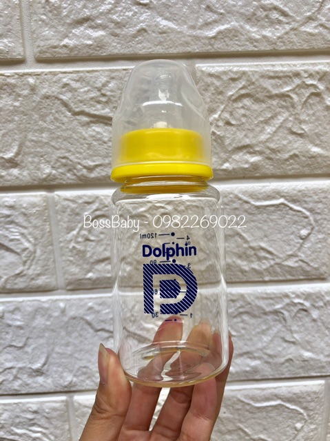 Bình Sữa Thuỷ Tinh Dolphin Cổ Hẹp 120Ml/240Ml