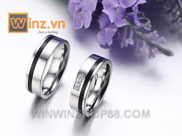 [HCM]Nhẫn cặp tình nhân N236 Size 5 (Màu bạc)