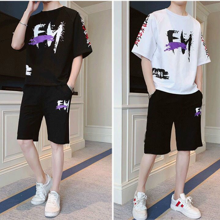 [HCM]Set Bộ Thời Trang In Chữ Phong Cách Mới