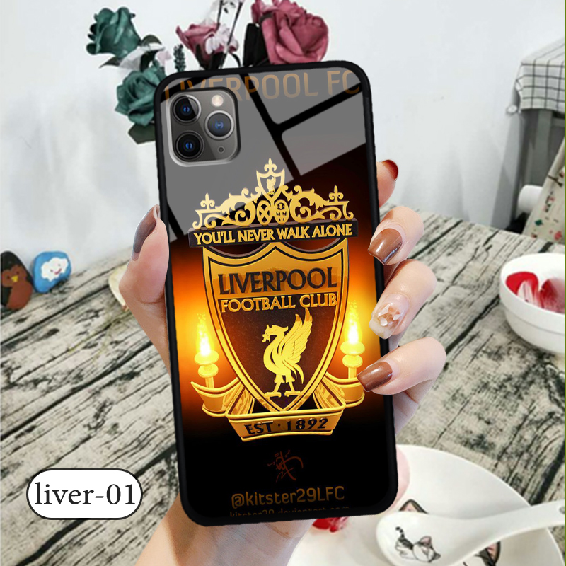Ốp kính 3D IPHONE 11 PRO MAX  - in biểu tượng đội bóng