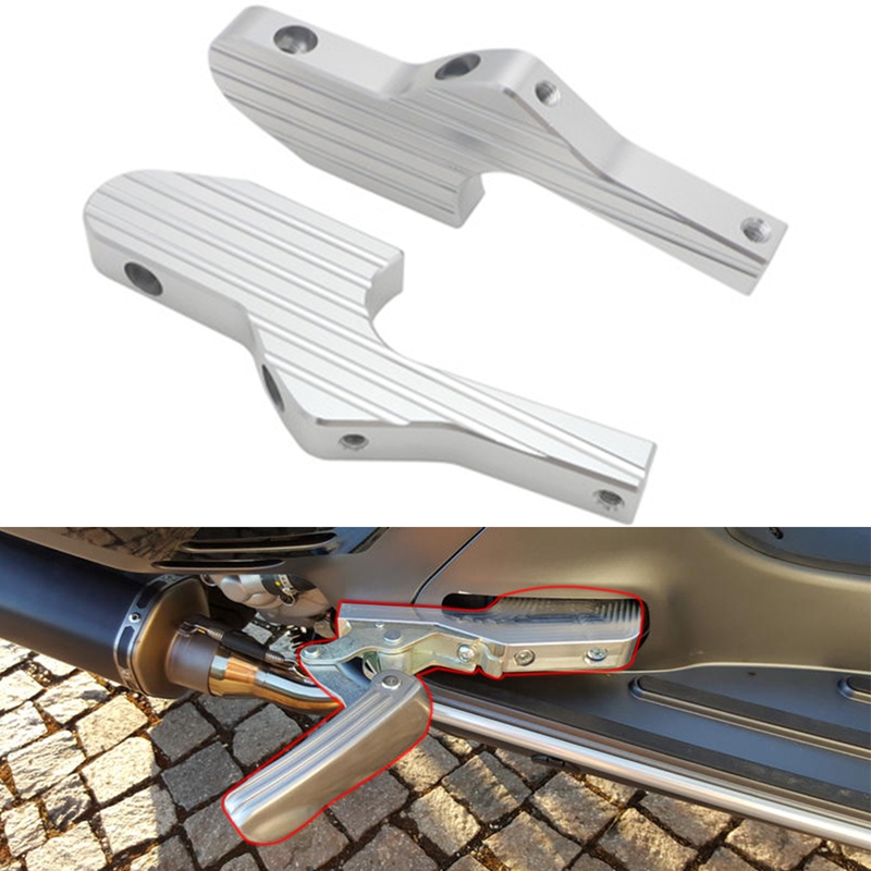 Scooter Foot Rests Passenger Foot Pegs Extensions Extended Footpegs for Vespa GT GTS GTV 60 125