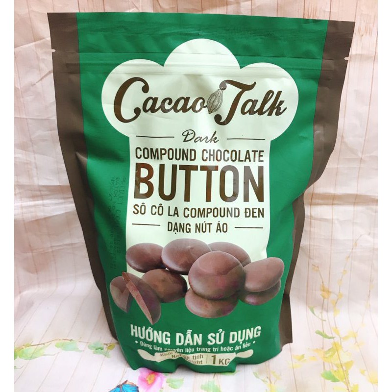 Sô Cô La Compound Đen Dạng Nút Áo Cacao Talk 1kg