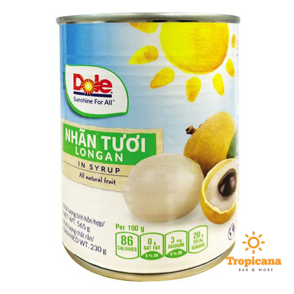 Nhãn ngâm Dole - Lon 565gr