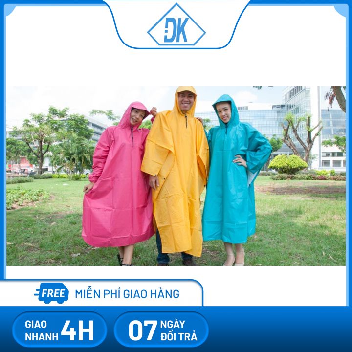 Áo mưa nhựa cánh dơi xẻ tà size lớn