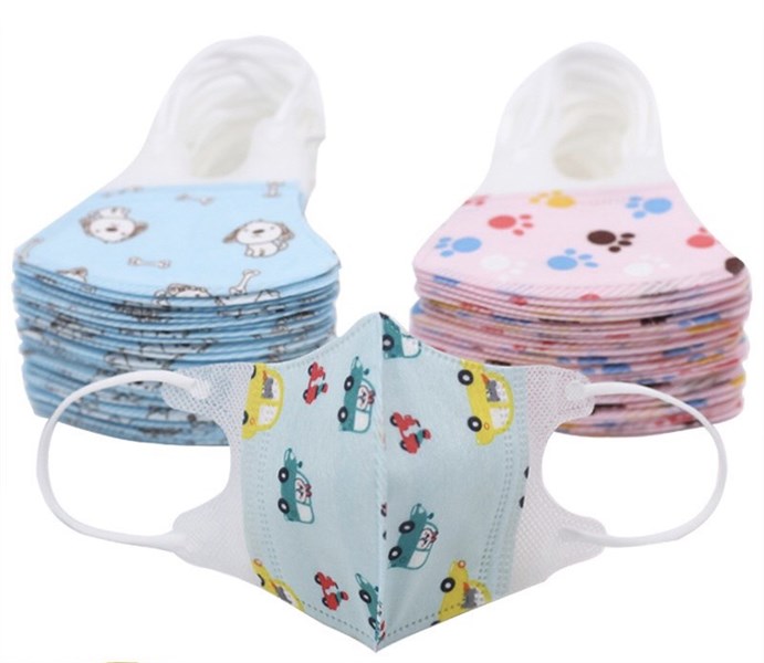 Set 5 khẩu trang 3 lớp cho bé