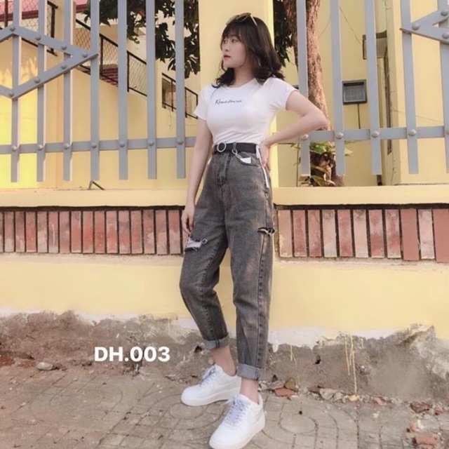 Quần bagy bò rách mã 003 DH12